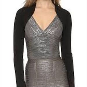 Herve Leger black longsleeve bolero jacket XS/S